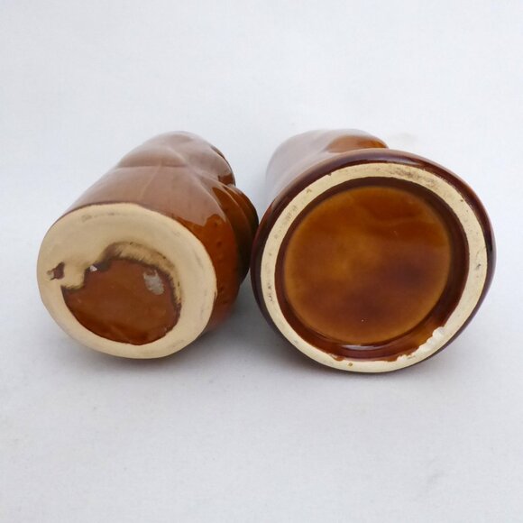 NEW VINTAGE EASTER ISLAND MAORI MOAI TOTEM BROWN CERAMIC TIKI MUG SHOT LOT OF 6 - Picture 7 of 13